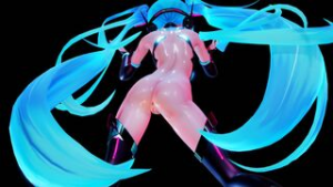 Miku Ass Bomb! (Oiled) 初音ミク - ﻿3D animation on Crohasit